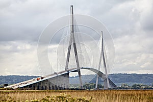 Normandy Bridge over river Seine