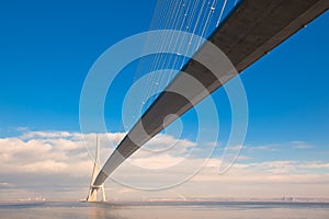 Normandy bridge view (Pont de Normandie, France)