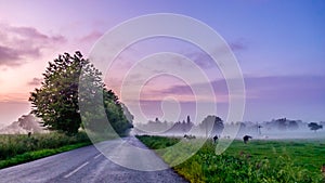 Normandy countryside Blue Hour