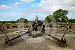 Normandy, France; 4 June 2014: Azeville battery. Placement of German batteries during the Second World War in Normandy, France