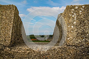 Normandy, France; 4 June 2014: Azeville battery. Placement of German batteries during the Second World War in Normandy, France