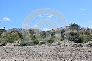 Photo of the beach in Le Crotoy, Normandy, France photo