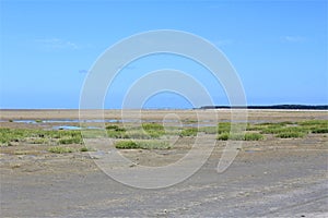 Photo of the beach in Le Crotoy, Normandy, France photo