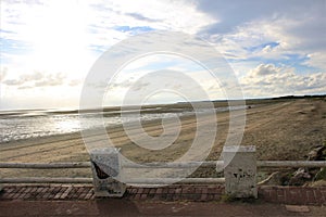 Photo of the beach in Le Crotoy, Normandy, France photo