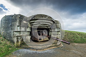 Normandy german defence artillery guns in France