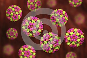 Norovirus, winter vomiting bug, RNA virus from Caliciviridae family, causative agent of gastroenteritis