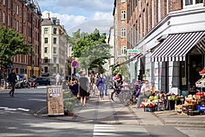 Norrebro district in Copenhagen
