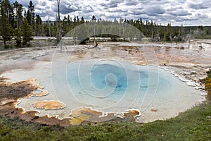 Norris Geyser Basin in Yellowstone National Park