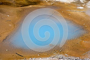 Norris Geyser Basin at Yellowstone National Park Wyoming USA