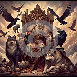 Norse mythology the god Odin