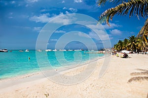 Norten beach on Isla Mujeres island near Cancun in Mexico. photo