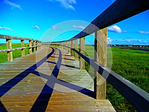 North America, Canada, New Brunswick, Bouctouche Dunes Boardwalk