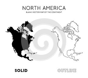 North America map.