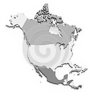 North America map