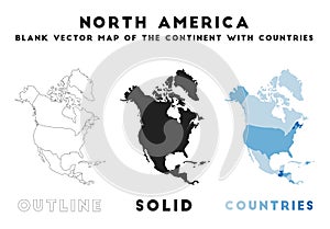 North America map.