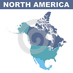 North America map