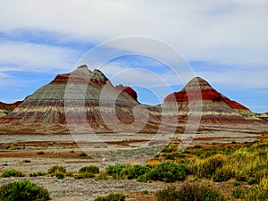 North America, USA,  Arizona, Petrified Forest National Park, Blue Mesa