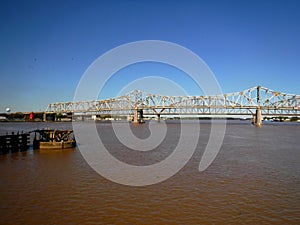 North America, USA, Louisiana ,Berwick, Long-Allen Bridge