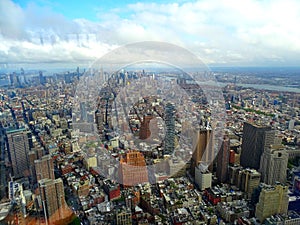 North America, USA, New York, Manhattan seen from One World Trade Center