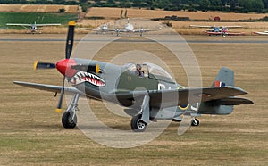 The North American Aviation P-51 Mustang is an American long-range, single-seat fighter and fighter-bomber.