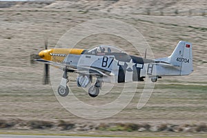 North American P-51D Mustang display in Sivrihisar SHG Airshow