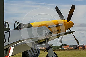 A North American P-51 Mustang fighter