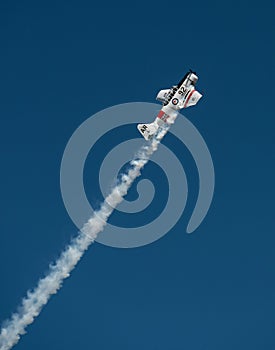 North American T-6 Texan in acrobatic flight