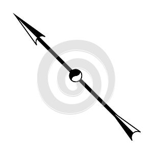 North arrow on the map, cartographic navigation element north pointer photo