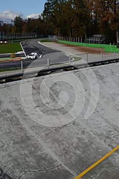 The north banking of monza and the first chicane