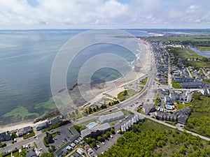 North Beach aerial view, Hampton, NH, USA