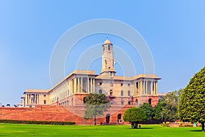 The North Block of the building of the Secretariat. Central Secretariat is where the Cabinet Secretariat is housed, which