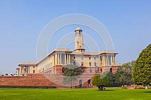 North Block of the Secretariat Building in New Delhi, the capital of India