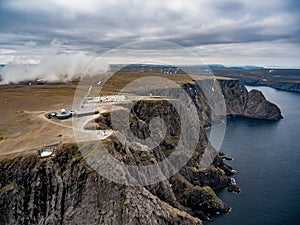 North Cape Nordkapp aerial photography, photo