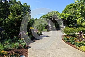 North Carolina Arboretum Garden Entrance in Asheville