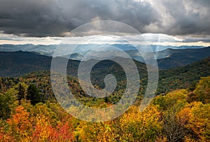 North Carolina Blue Ridge Parkway Autumn Scenic Landscape Photography