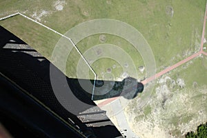 North Carolina Cape Hatteras lighthouse shadow