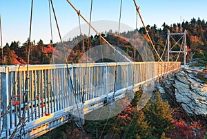 North Carolina Mile High Swinging Bridge Grandfather Mountain photo