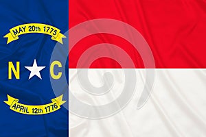 North Carolina state silk flag