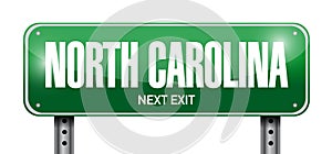 North carolina street sign illustration