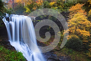 North Carolina Waterfall in Autumn