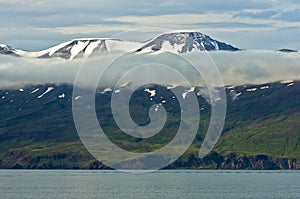 North coast of Iceland on the shores of Skjalfandi Shaky bay