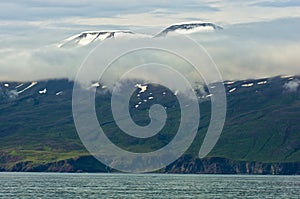 North coast of Iceland on the shores of Skjalfandi Shaky bay photo