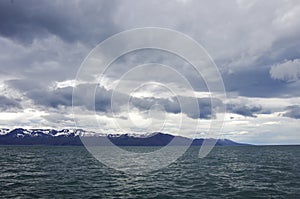 North coast of Iceland on the shores of Skjalfandi Shaky bay near Husavik in Iceland photo