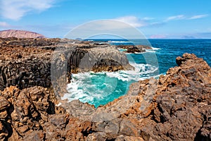 North coast of Island La Graciosa, Lanzarote, Canary Islands, Spain, Europe
