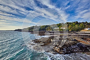 North coast of Jersey CI from Rozel Harbour