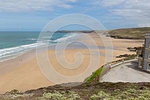 North Cornwall best beach Perranporth England UK