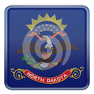 North Dakota 3D flag