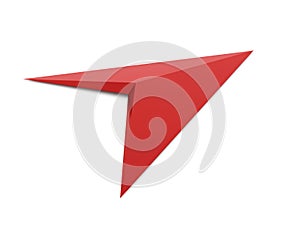 North direction compass icon on white background