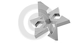 North direction compass icon on white background