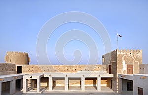 North Eastern galleries & towers of Zubarah fort, Qatar